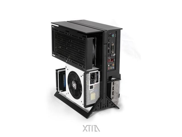 NeweggBusiness - XTIA Xproto-ATX V2 Computer Case - aluminum alloy - Water  Cooling Open Frame ( With PCIE 4.0 riser cable ) - Support 4090 ATX power  Supplies 240 AIO