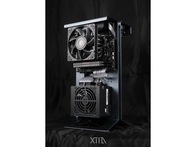 NeweggBusiness - XTIA Xproto-L V2 Computer Case - aluminum alloy - Water  Cooling Open Frame ( With PCIE 4.0 riser cable ) - Support 4090 ATX power  Supplies 360 AIO