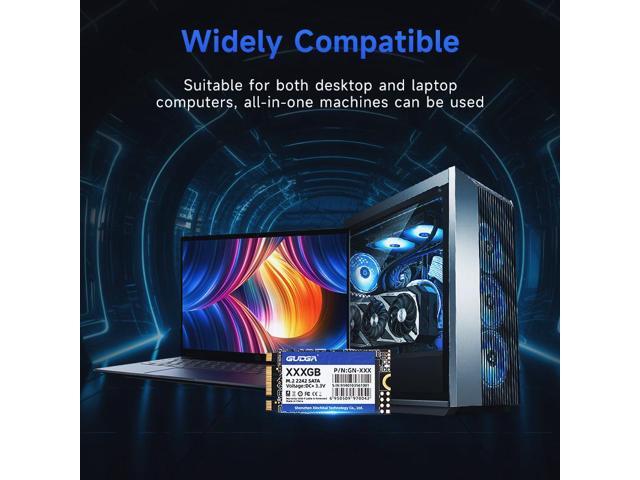 NeweggBusiness - GUDGA 512GB M.2 SATA 2242 SSD Internal Solid