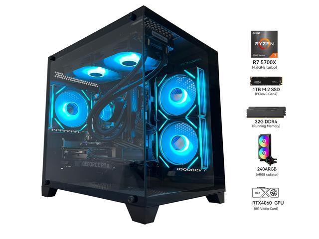 NeweggBusiness - YAWYORE Gaming PC Desktop computer, Ryzen 7 5700X