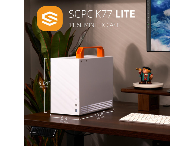 NeweggBusiness - SGPC K77 lite Compact ITX Case/Small White