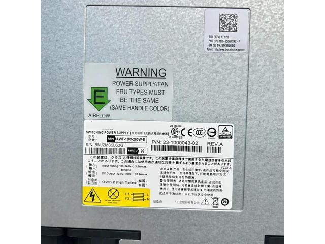 NeweggBusiness - For Brocade Switch power supply VDX6720 G620 23