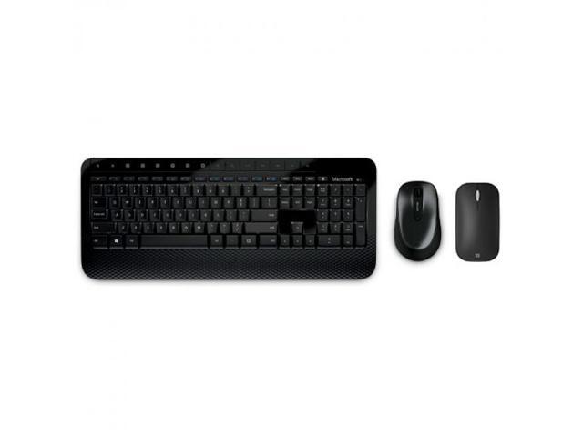 Microsoft Wireless Desktop 2000 Keyboard and Mouse + Microsoft Modern Mobile Mouse Black - Advanced Encryption Standard (AES) 128-Bit Encryption