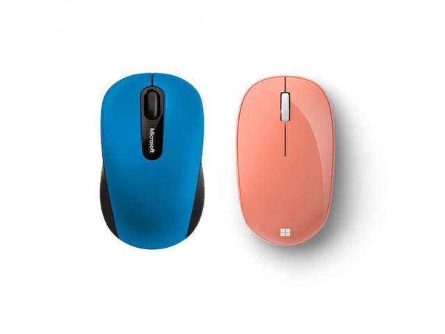 Microsoft 3600 Bluetooth Mobile Mouse Blue + Bluetooth Mouse Peach - BlueTrack enabled - Wireless Bluetooth Connectivity - 4 Total Buttons - 1000