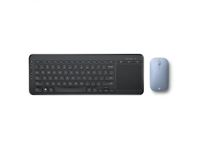 Microsoft Modern Mobile Mouse Pastel Blue + Microsoft All-in-One Media Keyboard