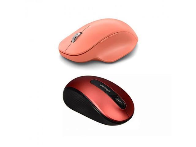 Microsoft Bluetooth Ergonomic Mouse Peach + Microsoft Wireless Mobile Mouse 4000