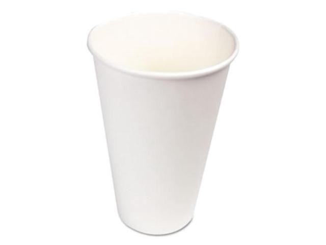 Boardwalk WHT16HCUP Paper Hot Cups 16 oz White 1000 / Carton