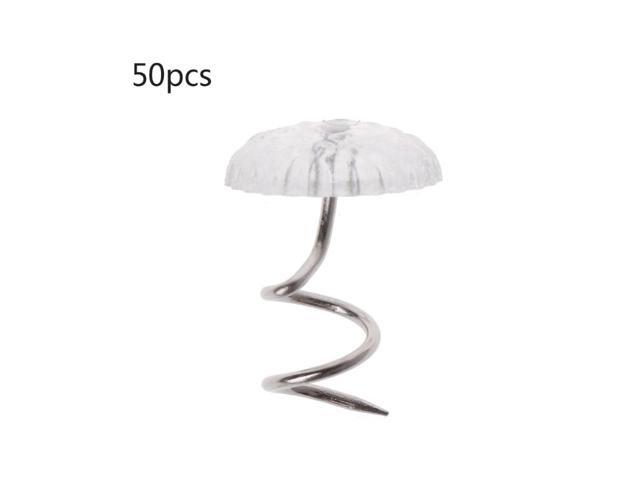 50PCS Clear Heads Twist Pins Fixed Fastener for Upholstery Blankets Sofa sets