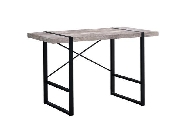 COMPUTER DESK - 48'L / TAUPE RECLAIMED WOOD / BLACK METAL