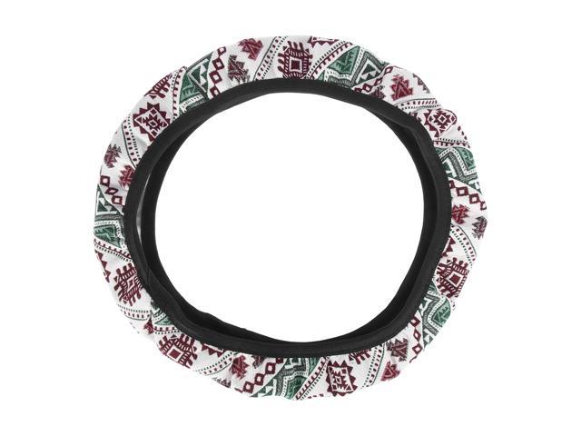 37-38cm 15 Inch Universal Car Steering Wheel Cover with Multicolor Printing Bohemian Style