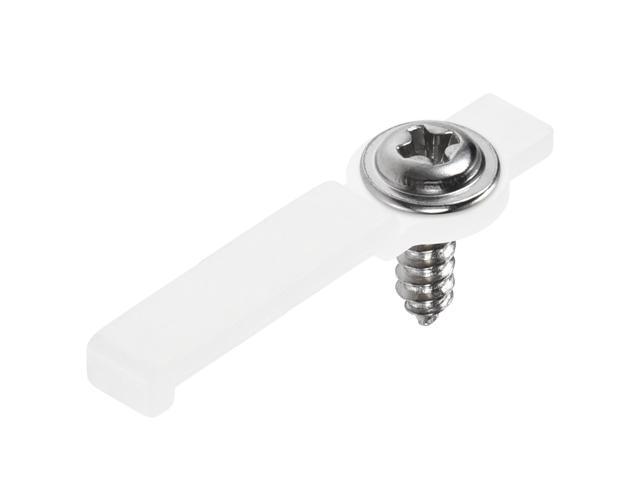 LED Strip Mounting Brackets Fixing Clips Clamps Holder for 5050 LED Strip with Screws for 12mm Wide Non-Waterproof LED Strip Nylon Pack of 200