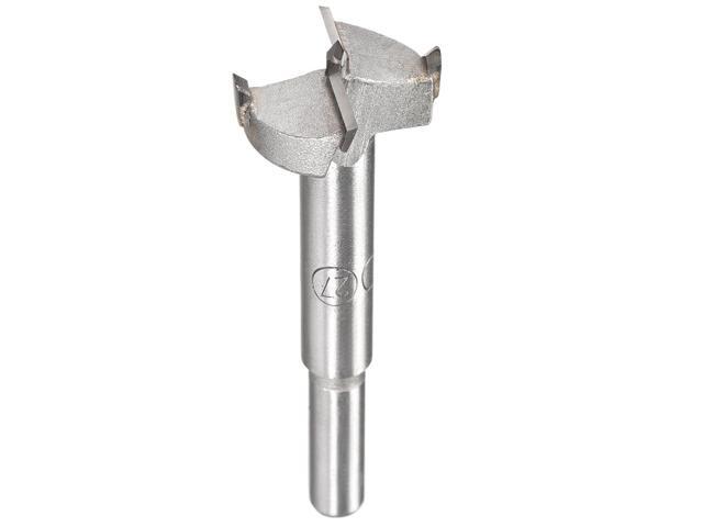Forstner Wood Boring Drill Bit 27mm Dia Hole Saw Carbide Alloy Steel Tip Round Shank Cutting for Hinge Plywood Wood Tool