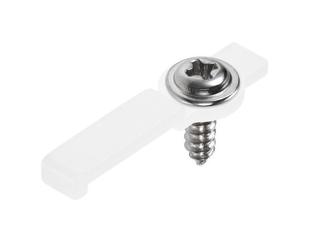 LED Strip Mounting Brackets Fixing Clips Clamps Holder for 5050 LED Strip with Screws for 10mm Wide Non-Waterproof LED Strip Nylon Pack of 100