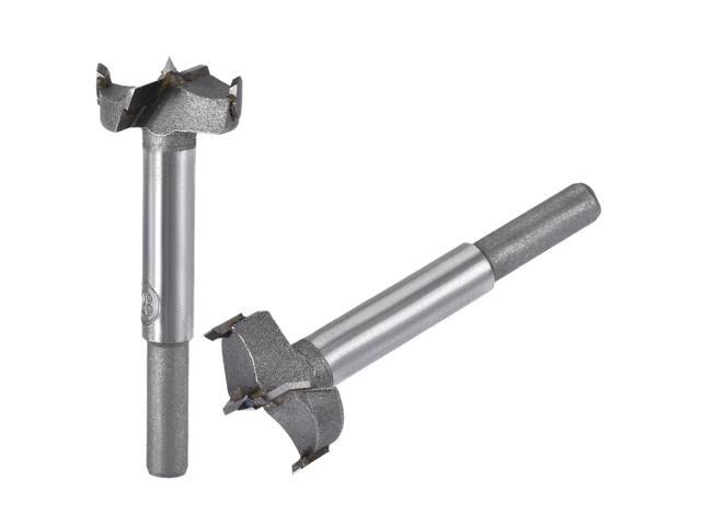 Forstner Wood Boring Drill Bits 28mm 30mm Dia Hole Saw Carbide Alloy Steel Tip Round Shank Cutting for Hinge Plywood Wood Tool 2in1 Set