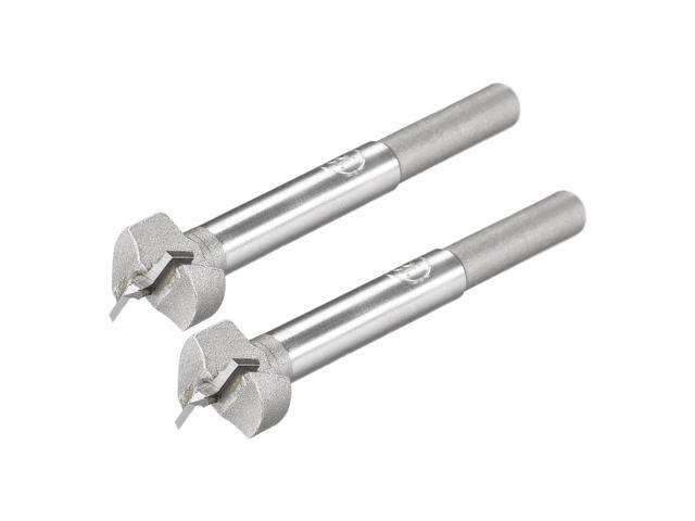 Forstner Wood Boring Drill Bits 18mm Dia Hole Saw Carbide Alloy Steel Tip Round Shank Cutting for Hinge Plywood Wood Tool 2Pcs