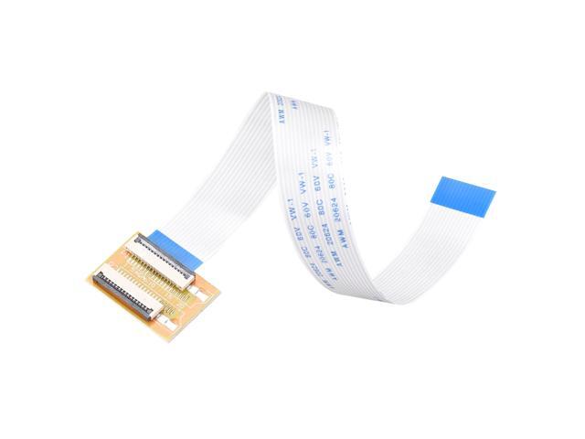 Flexible Flat Cable (A Type) and Flip Up to Mount Extend Adapter Kit 15 Pin 10mm Pitch 200mm FFC for LCD TV Car Audio DVD Player Laptop