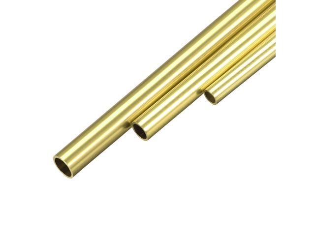 Brass Tube 4mm 5mm 6mm OD x 05mm Wall Thickness 300mm Length Seamless Round Pipe Tubing Pack of 3