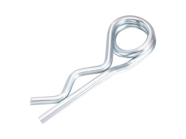 R-Clip Pins - 8mm Wire156mm Length R Shaped Spring Cotter Pin Zinc-plating Trailer Tractor Mower Fastener Hardware