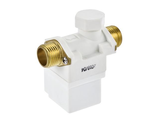DC12V G1/2 Copper Water Electric Solenoid Valve Normally Closed N/C Pressure Water Inlet Flow Switch with Plastic Filter Port