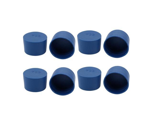 UPC 609876917612 product image for 8pcs 32mm Inner Dia PE Plastic End Cap Bolt Thread Protector Tube Cover Blue | upcitemdb.com