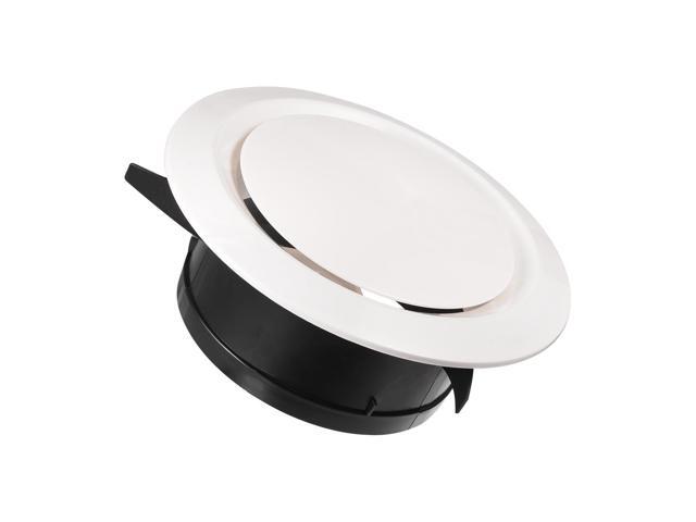 6 Inch Air Vent Circular ABS White Cover Adjustable Exhaust Vent Fit for Bathroom Office Kitchen Ventilation