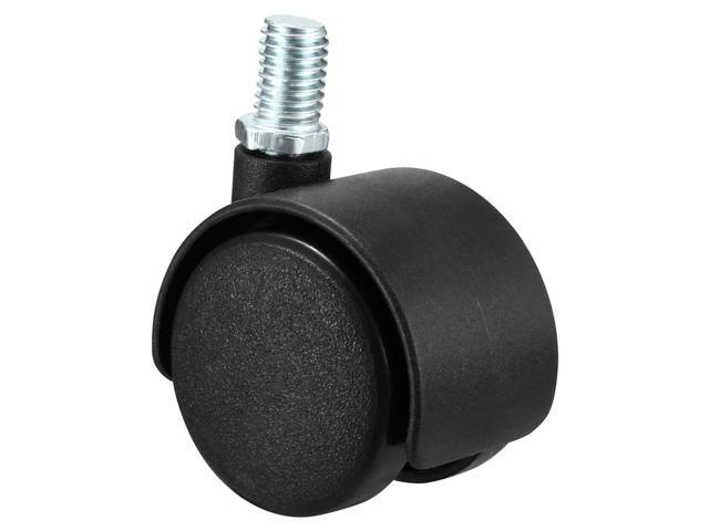 Swivel Caster Wheels 15 Inch Nylon M10 x 13mm Threaded Stem Caster Wheel 2 Pcs