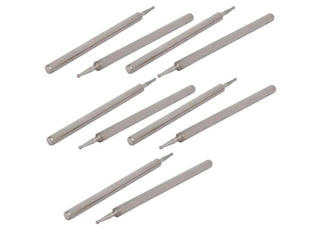 235mm Shank 08mm Dia Diamond Head Ball Shaped Grinding Mounted Point Bit 10pcs