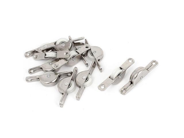 Wardrobe Sliding Door Roller Nylon Wheel Cabinet Window Pulley 55mm Long 12 Pcs