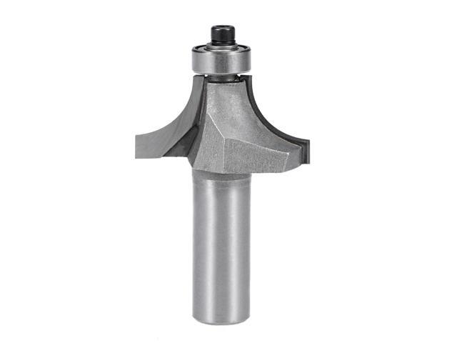 Router Bit 1/2 Shank 1' Cutting Dia Round Over Corner 2Flutes Tungsten Steel for Woodworking Milling Cutter Tool