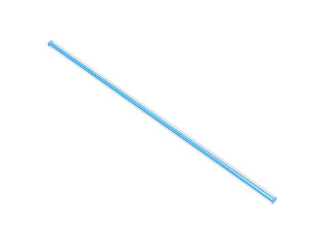 6mmx250mm Straight Light Blue Line Solid Acrylic Round Rod PMMA Bar