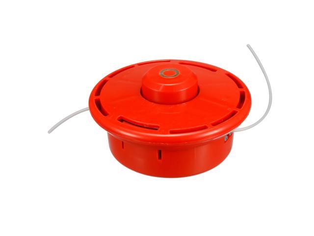 Grass Trimmer Head Red with Nylon Line String Lawn Mower Accessory