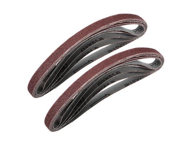 1/2-inch X 18-inch Sanding Belt 60 Grit Aluminum Oxide Sand Belts 10pcs