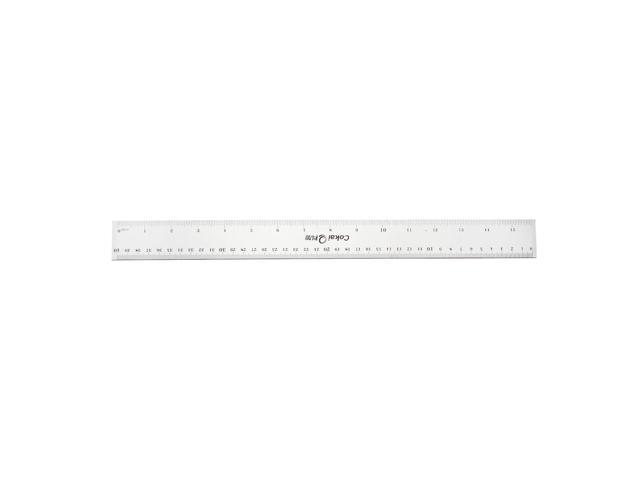 Straight Ruler Measuring Tool 40cm 15 Inch Metric Inch Plastic for Engineering Office Architect and Drawing