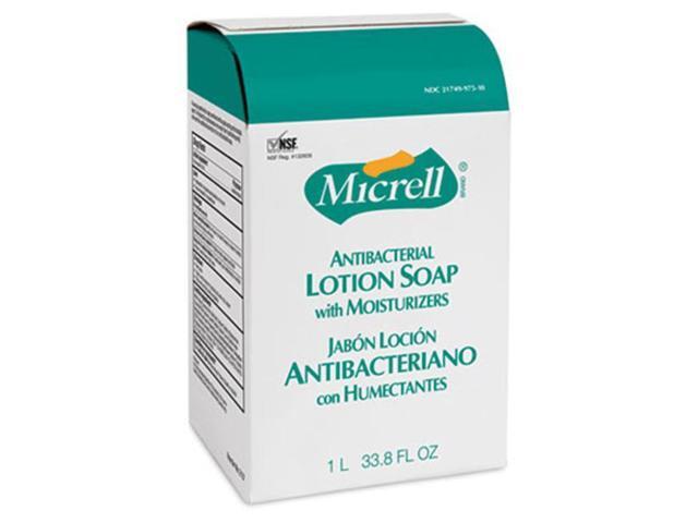 Gojo 215708CT MICRELL NXT Antibacterial Lotion Soap Refill Light Scent 1000ml Bag 8/ctn