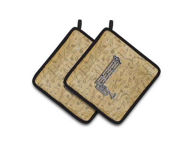 Carolines Treasures CJ2004-LPTHD Letter L Musical Instrument Alphabet Pair of Pot Holders 75 x 3 x 75 in