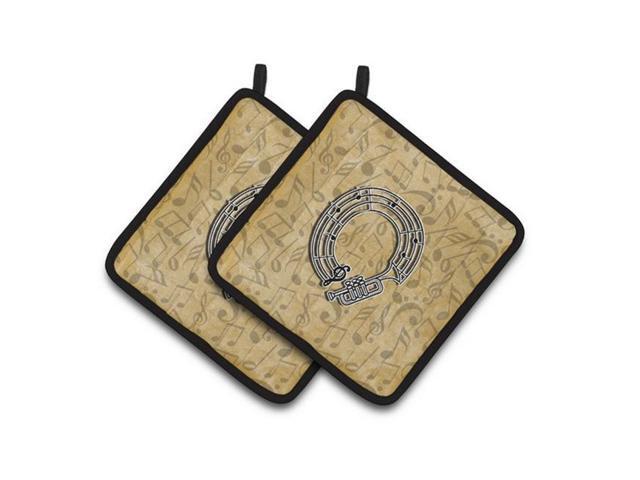Carolines Treasures CJ2004-OPTHD Letter O Musical Instrument Alphabet Pair of Pot Holders 75 x 3 x 75 in