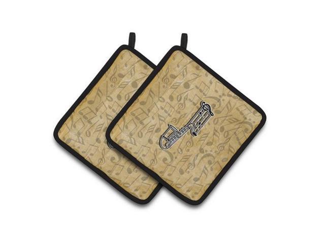 Carolines Treasures CJ2004-JPTHD Letter J Musical Instrument Alphabet Pair of Pot Holders 75 x 3 x 75 in