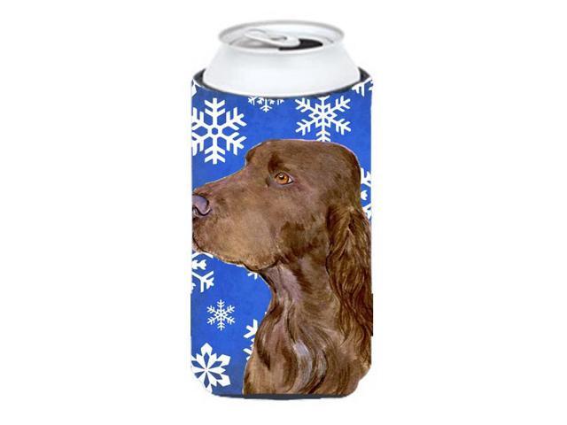 Carolines Treasures SS4663TBC Field Spaniel Winter Snowflakes Holiday Tall Boy bottle sleeve Hugger - 22 To 24 oz