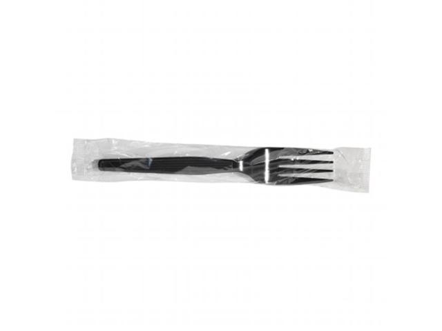 Dixie Grab’N Go Wrapped Cutlery  Forks  Black  90/Box 