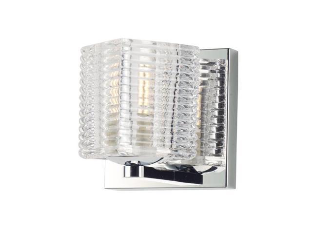 Maxim 9071CRPC 475 x 475 in Groove LED One Light Wall Sconce Polished Chrome