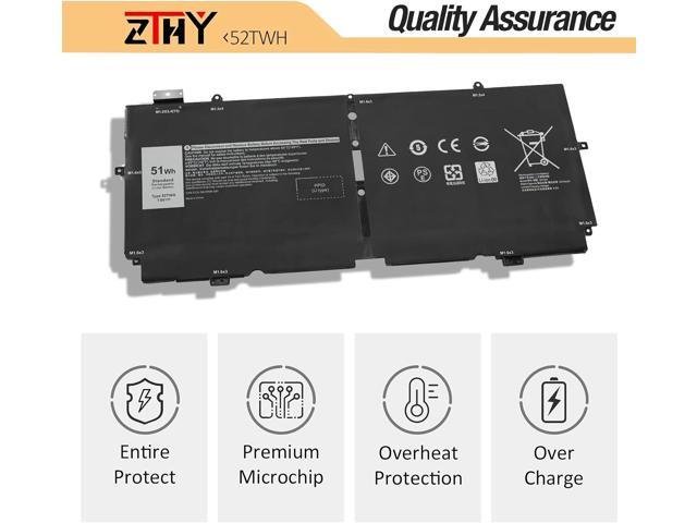 52TWH Battery For Dell XPS 13 7390 P103G Series