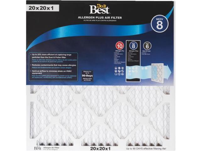 Do it Best 20X20X1 PLEAT M8 FILTER 474290 Pack of 12