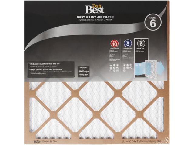 Do it Best 14 In x 25 In x 1 In Dust & Lint MERV 6 Furnace Filter Pack of 12