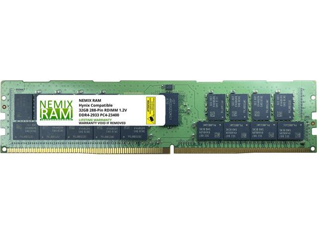 8GB DDR4-2933 PC4-23400 ECC RDIMM 1Rx4 Server Memory by Nemix Ram