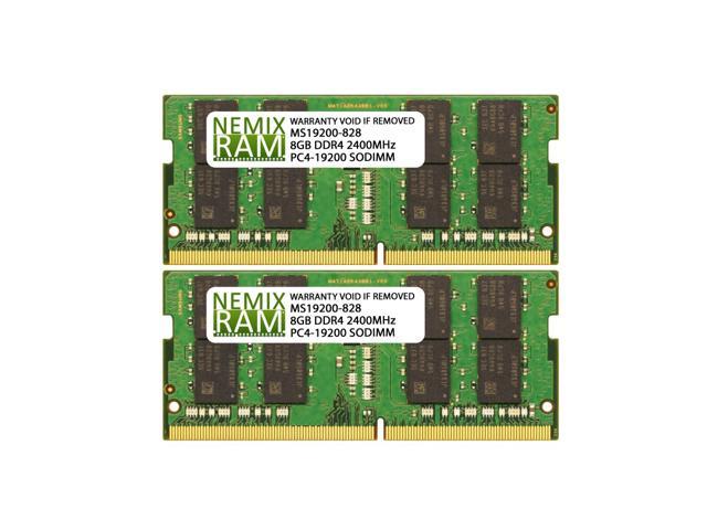NeweggBusiness - NEMIX RAM Compatible for 16GB (2X8GB) DDR4 2400MHz PC4-19200 SODIMM Memory Upgrade for Apple 2017 27-inch 5K, 21.5-inch w/Retina 4K Non-Retina 4K) iMac / iMac 18,2 / iMac 18,3