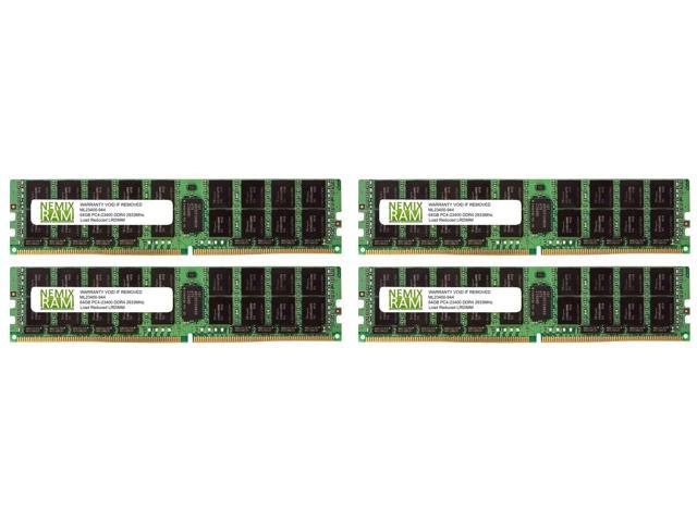 NEMIX RAM 256GB 4x64GB DDR4 2933 PC4 23400 4Rx4 ECC Load Reduced Memory