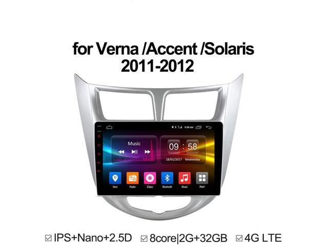 Android Car Stereo Sat Nav for Verna/Accent/Solaris 2011-2012 GPS Navigation System SWC WiFi BT USB Map Satellite Navigator Device