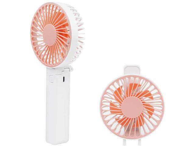 USB Rechargeable Personal Mini Fan Adjustable 3 Speeds Portable Small Fan Folding Desktop Table Fan Cooling Quiet Operated Handheld Fan For