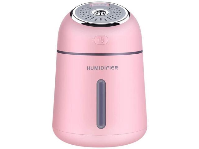 g-JACK Humidifiers USB Power Supply 330ml Ultrasonic Cool Mist Humidifiers for Bedroom Portable Mini USB Humidifier for Desktop Office with Fan