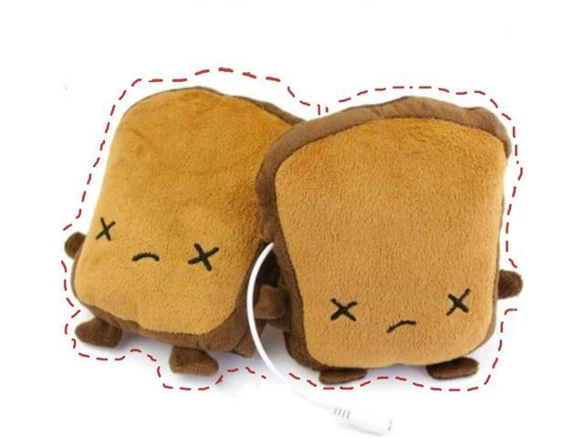 USB Hand Warmers Cute USB Heating Gloves Half Wearable Fingerless 5V USB Powered Heated Hand Warmer Gloves with Gift Box for Women and Children